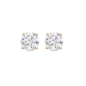 ⭐️0.2CT Lab Diamond Round Stud Earrings in 14K
