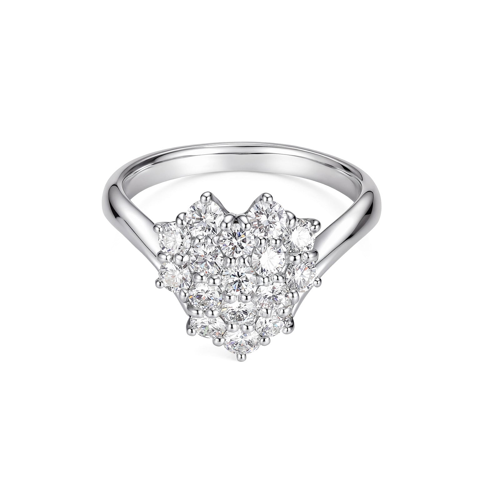 Vintage Ring in PT900 With Natural Diamond