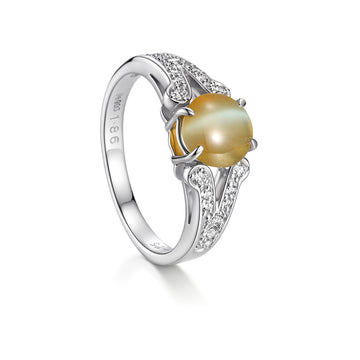 1.86ct Chatoyant Ring in PT900