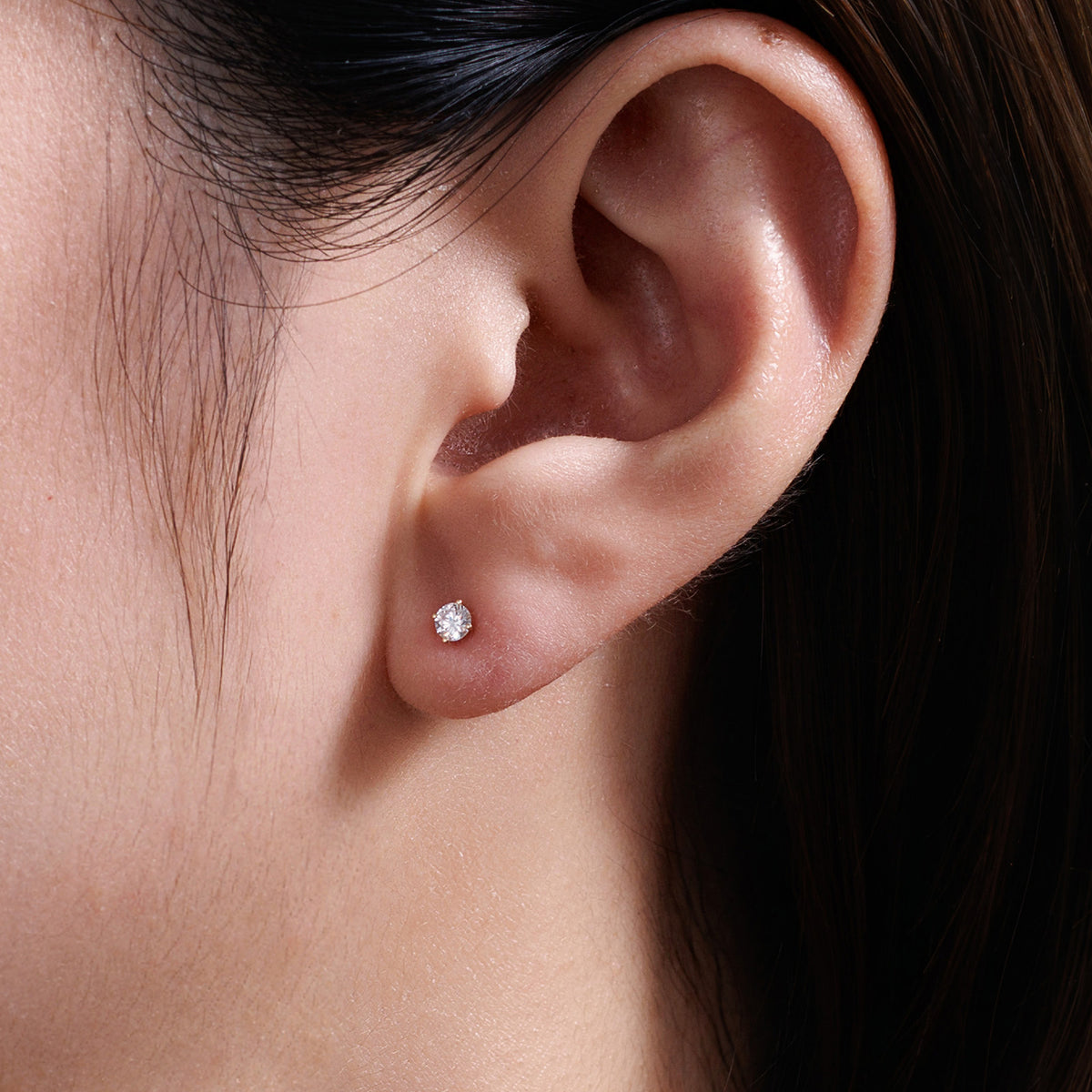 ⭐️0.2CT Lab Diamond Round Stud Earrings in 14K
