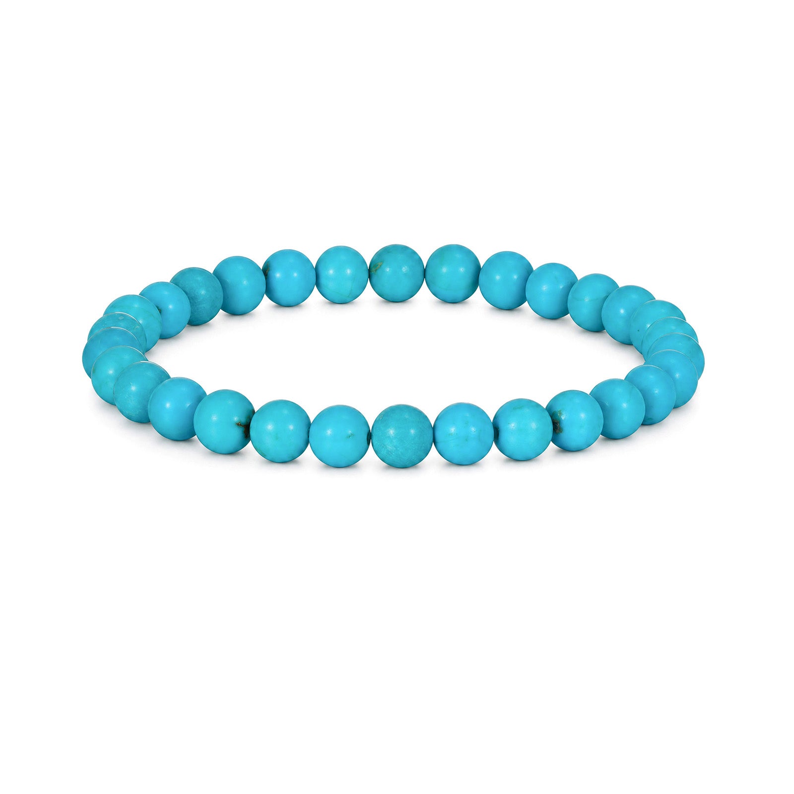 5mm Natural Sleeping Beauty Turquoise Single Strand Bracelet