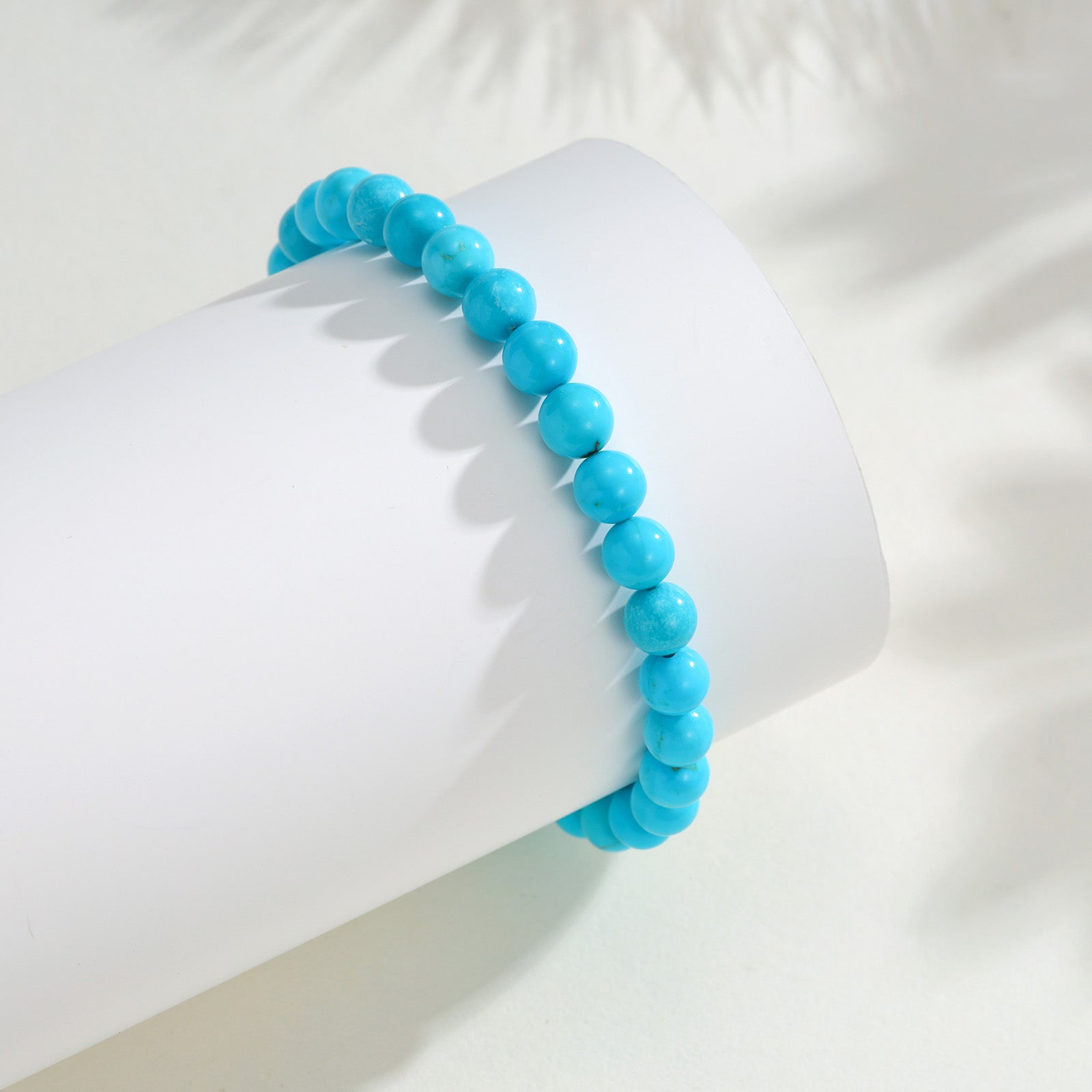 5mm Natural Sleeping Beauty Turquoise Single Strand Bracelet
