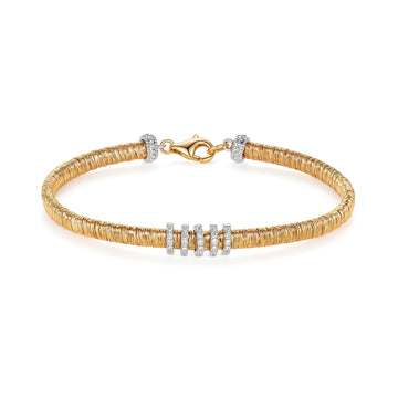 Flexible Coil Bangle Bracelet in 18K Gold