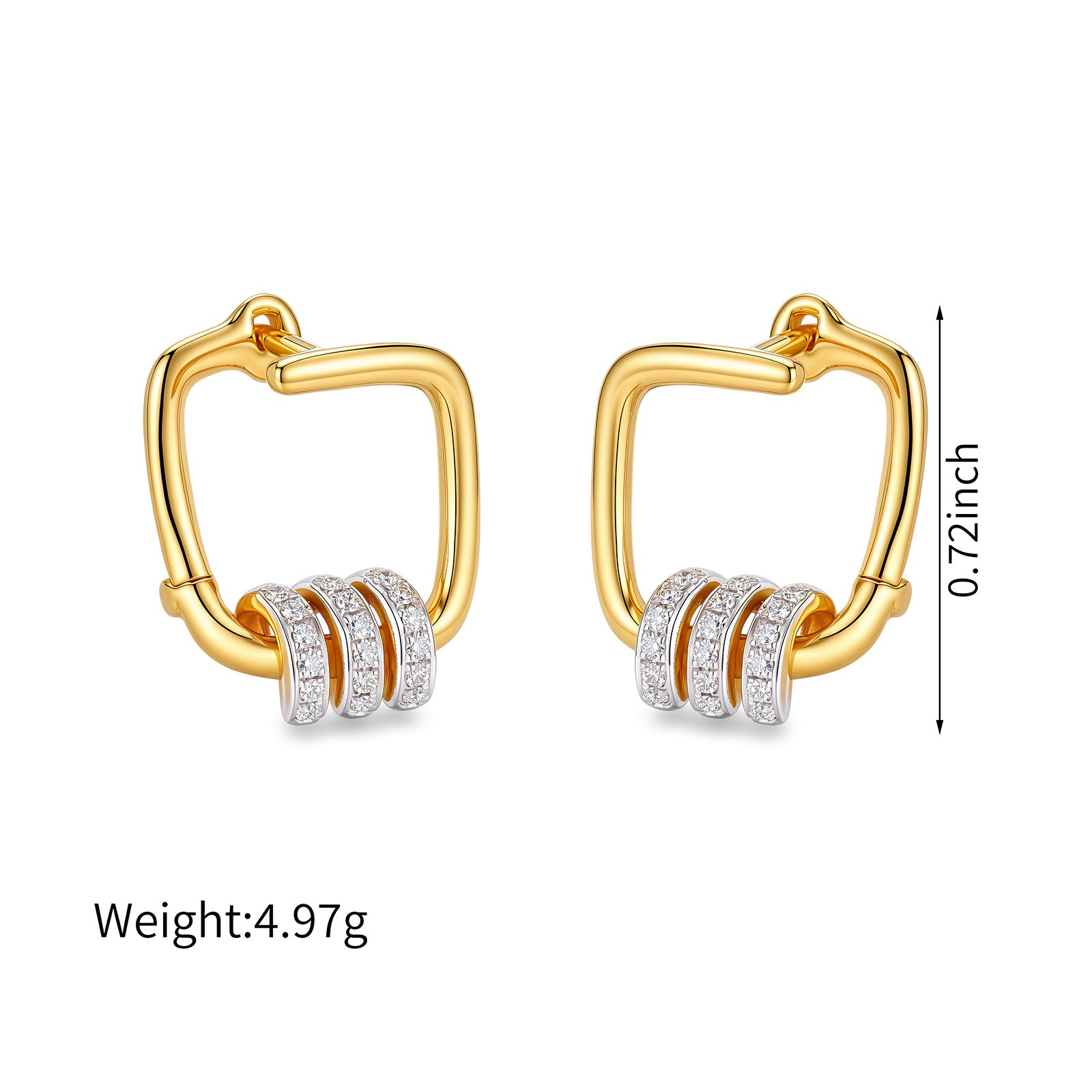 Hikari Link Hoop Earrings