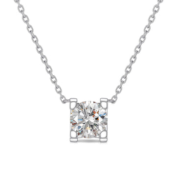 ⭐️1CT Square-Set Lab-Grown Diamond Necklace in K18