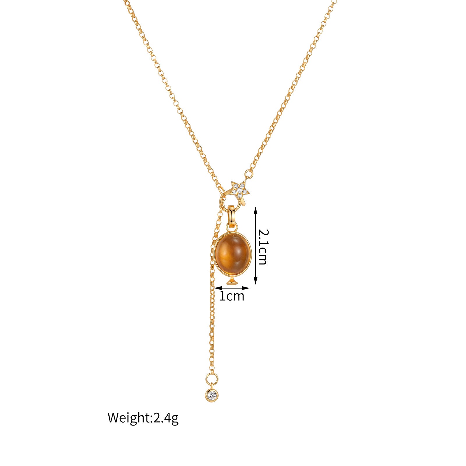 Bezel‑Set Multi‑Stone Enhancer Pendant ( Pendant Only)