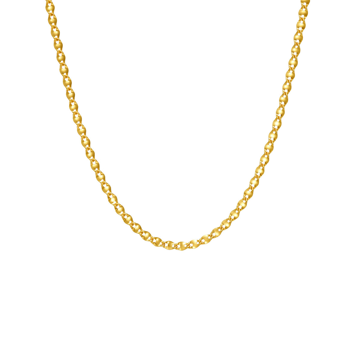 18K Gold Ball Chain Necklace | 15.75"