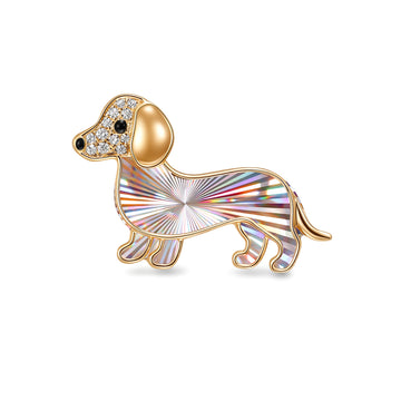 Dachshund Lumière Brooch