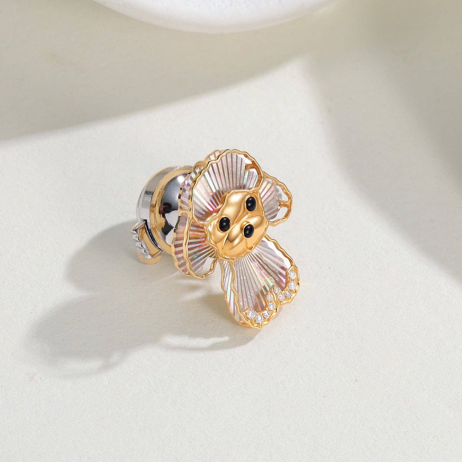 Poodle Dog Lumière Brooch