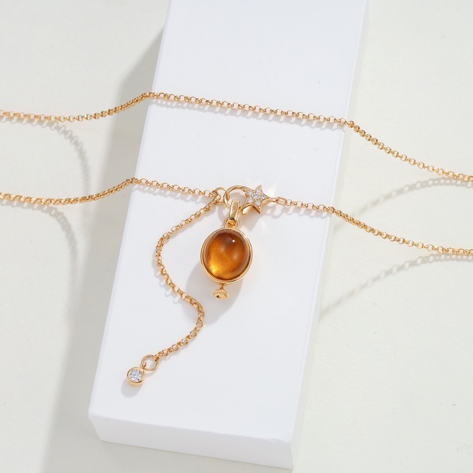 Bezel‑Set Multi‑Stone Enhancer Pendant ( Pendant Only)