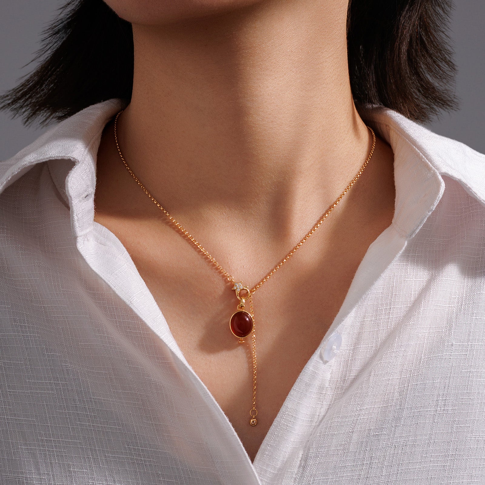Bezel‑Set Multi‑Stone Enhancer Pendant ( Pendant Only)