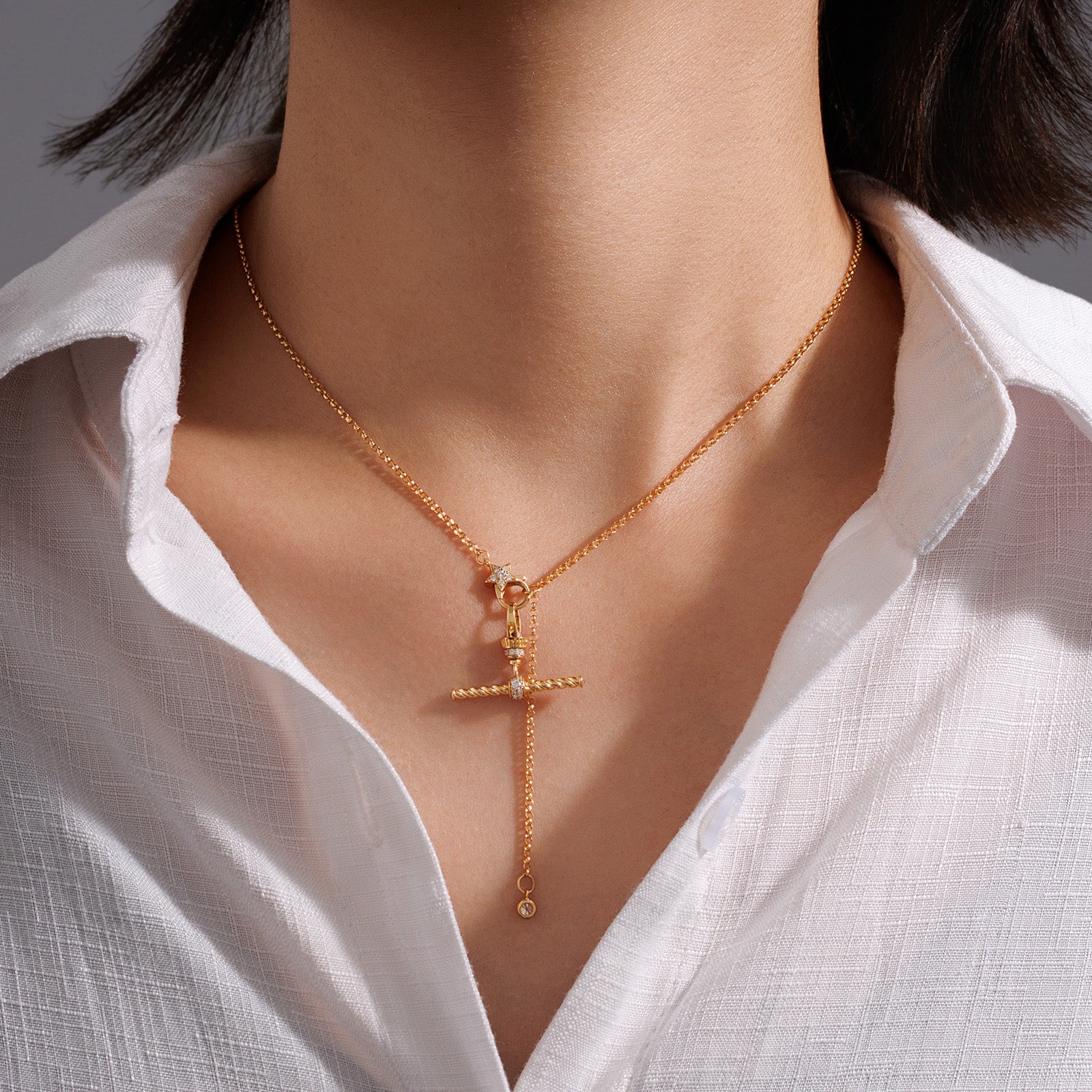 K18 Bar Pendant (Pendant Only)