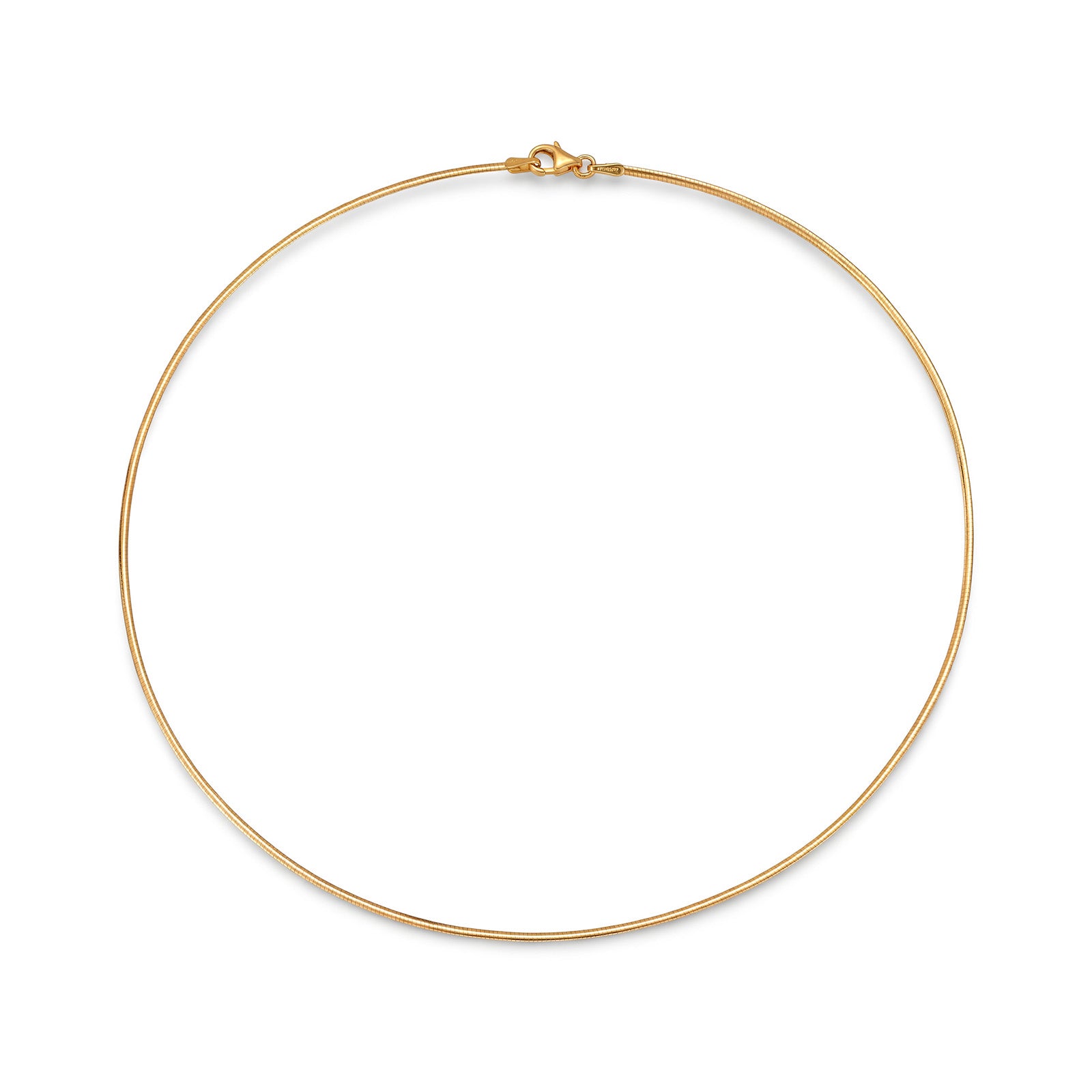 18K Solid White & Yellow Gold Thin Snake Chain Necklace