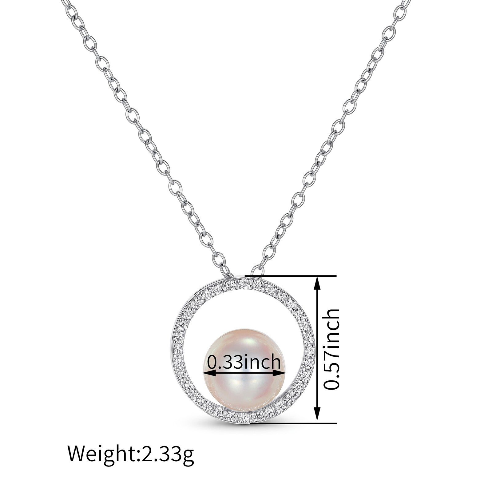 Diamond Halo Akoya Pearl Pendant（Only Pendant）