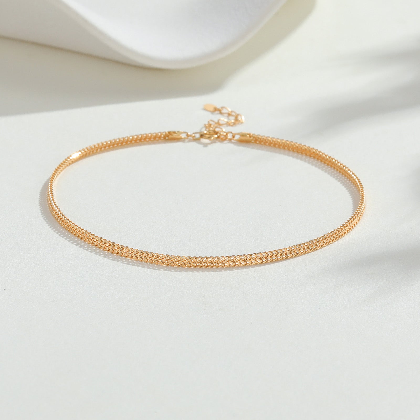 18K Gold Adjustable Stainless Steel Anklet