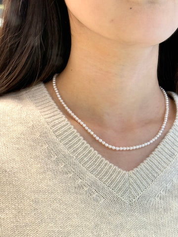 3.5-4mm Baby Akoya Cultured Pearl Strand Necklace