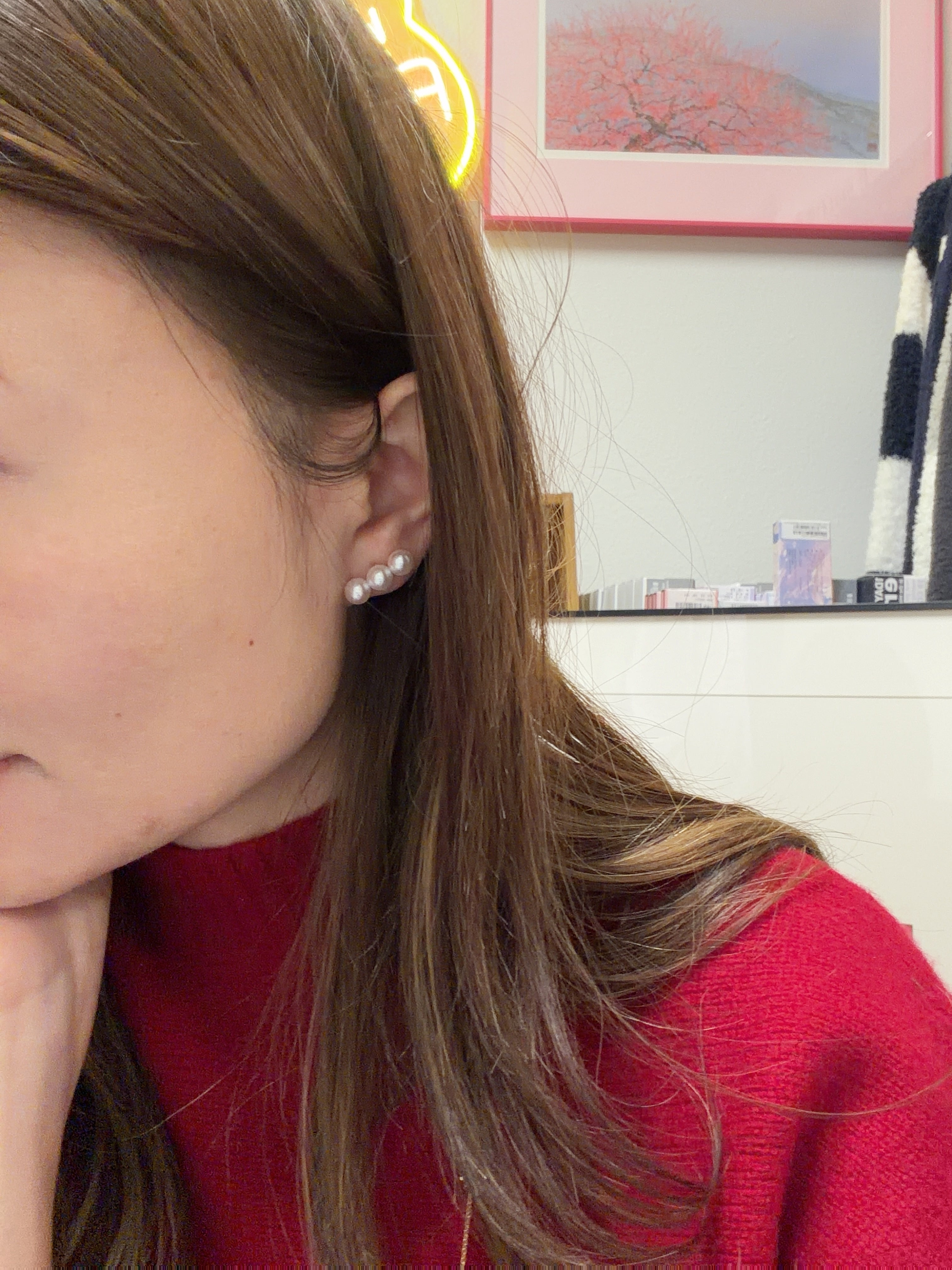 6.5-7mm Akoya Pearl Stud Earrings In 18K Yellow Gold