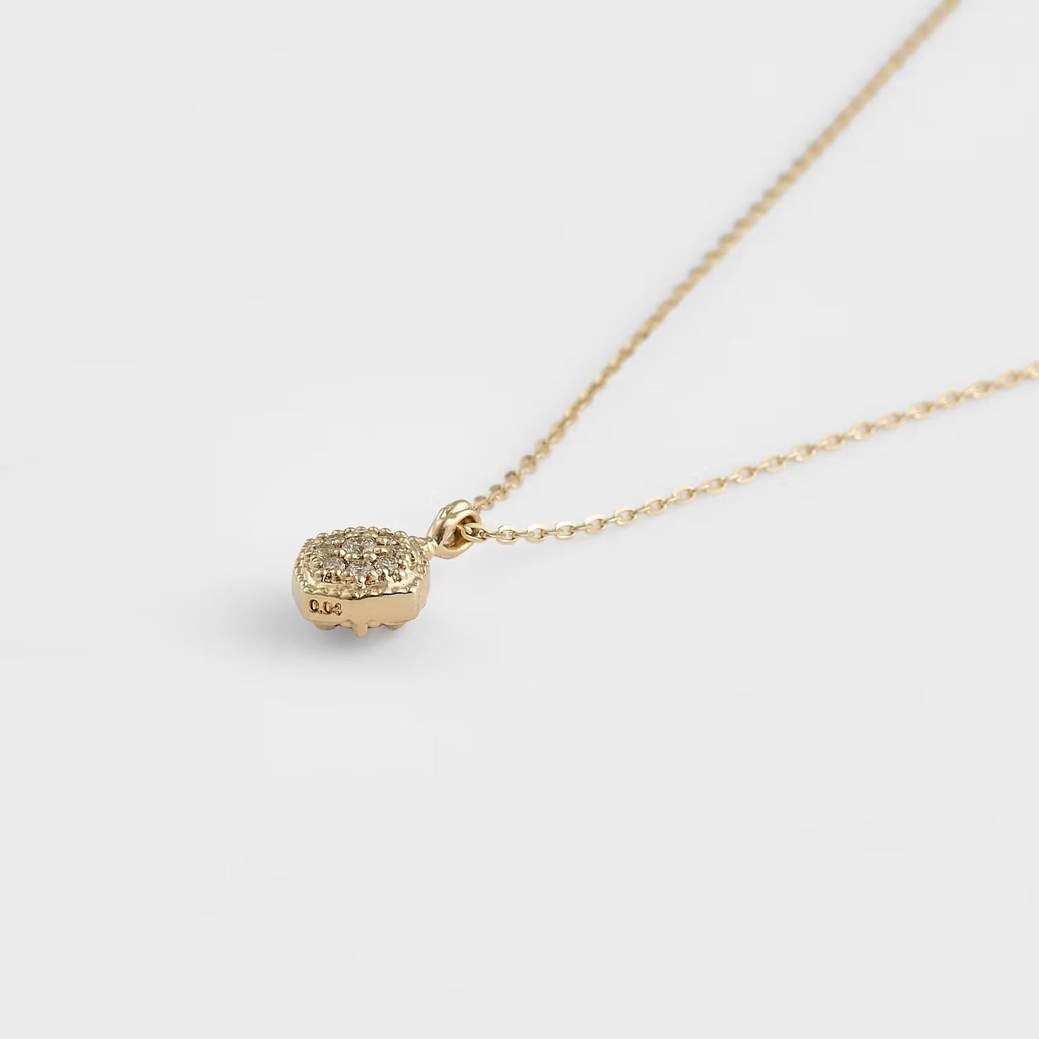 Agete Limited Edition K10 Olette/Diamond Necklace