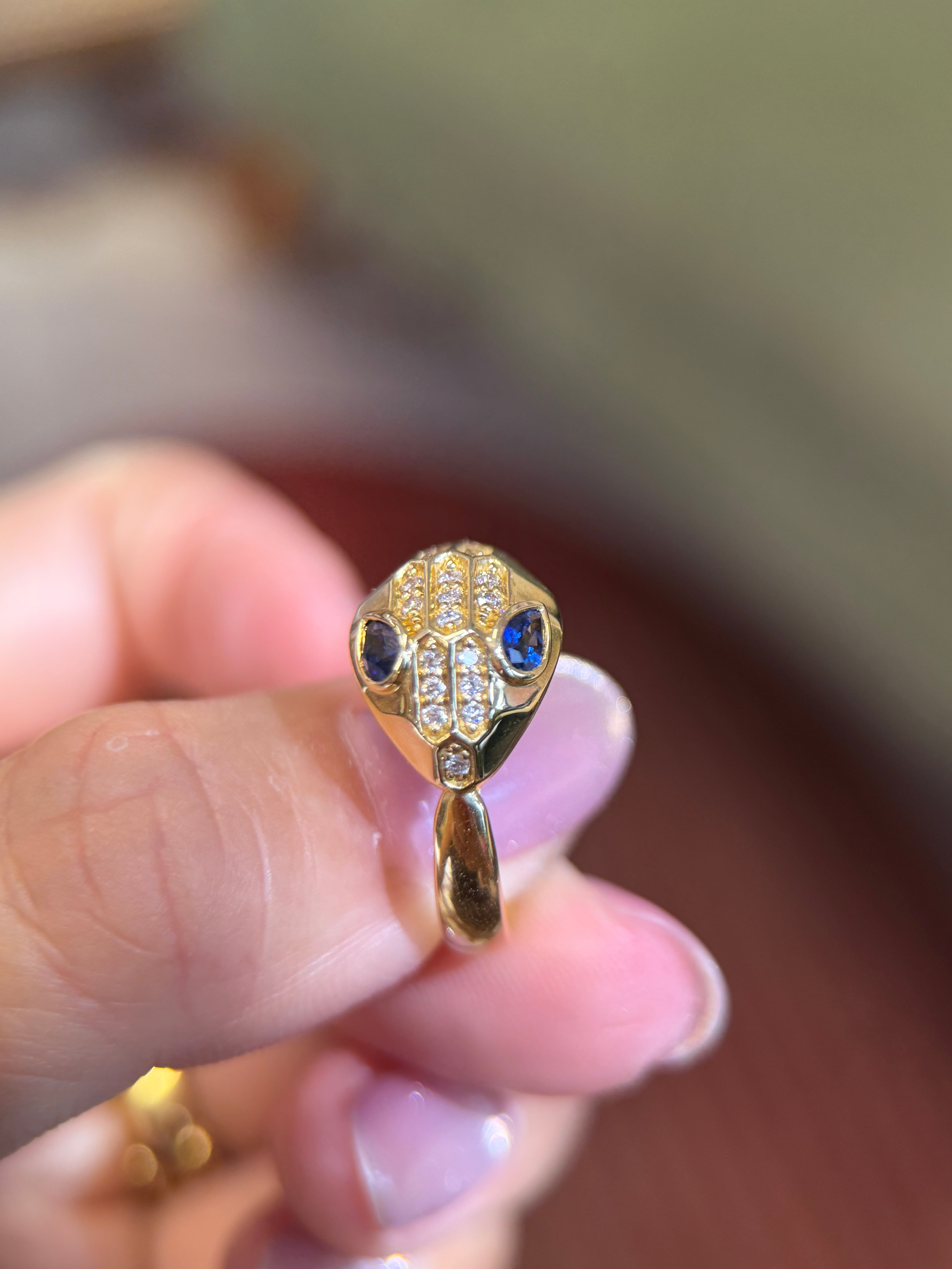 0.29CT Sapphire Ring in K18 Gold
