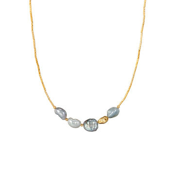 ⭐️South Sea Keshi Pearl Collar Necklace