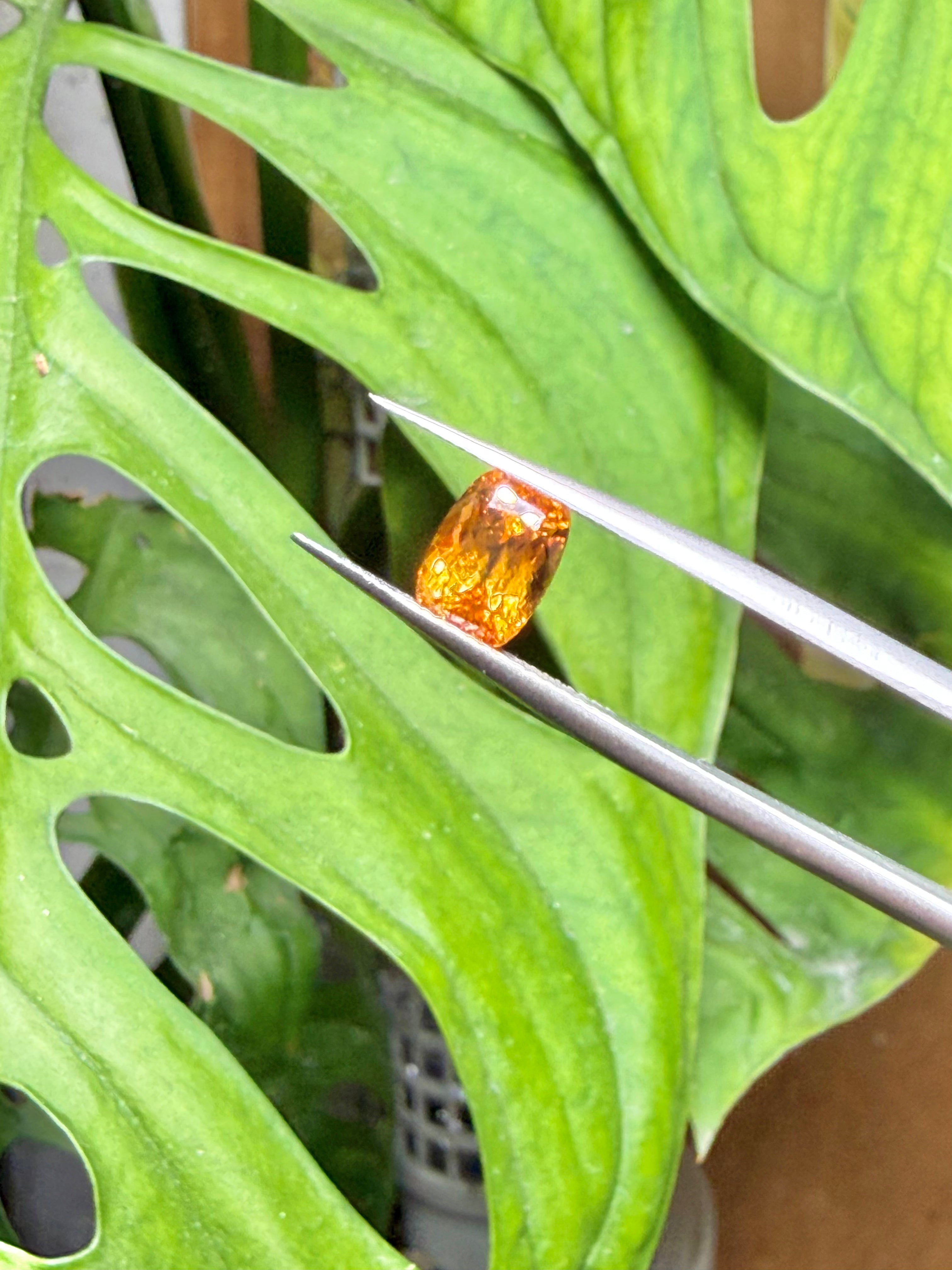 1.81CT Natural Fanta Orange Spessartite Garnet Gemstone – Cushion Cut Loose Gem
