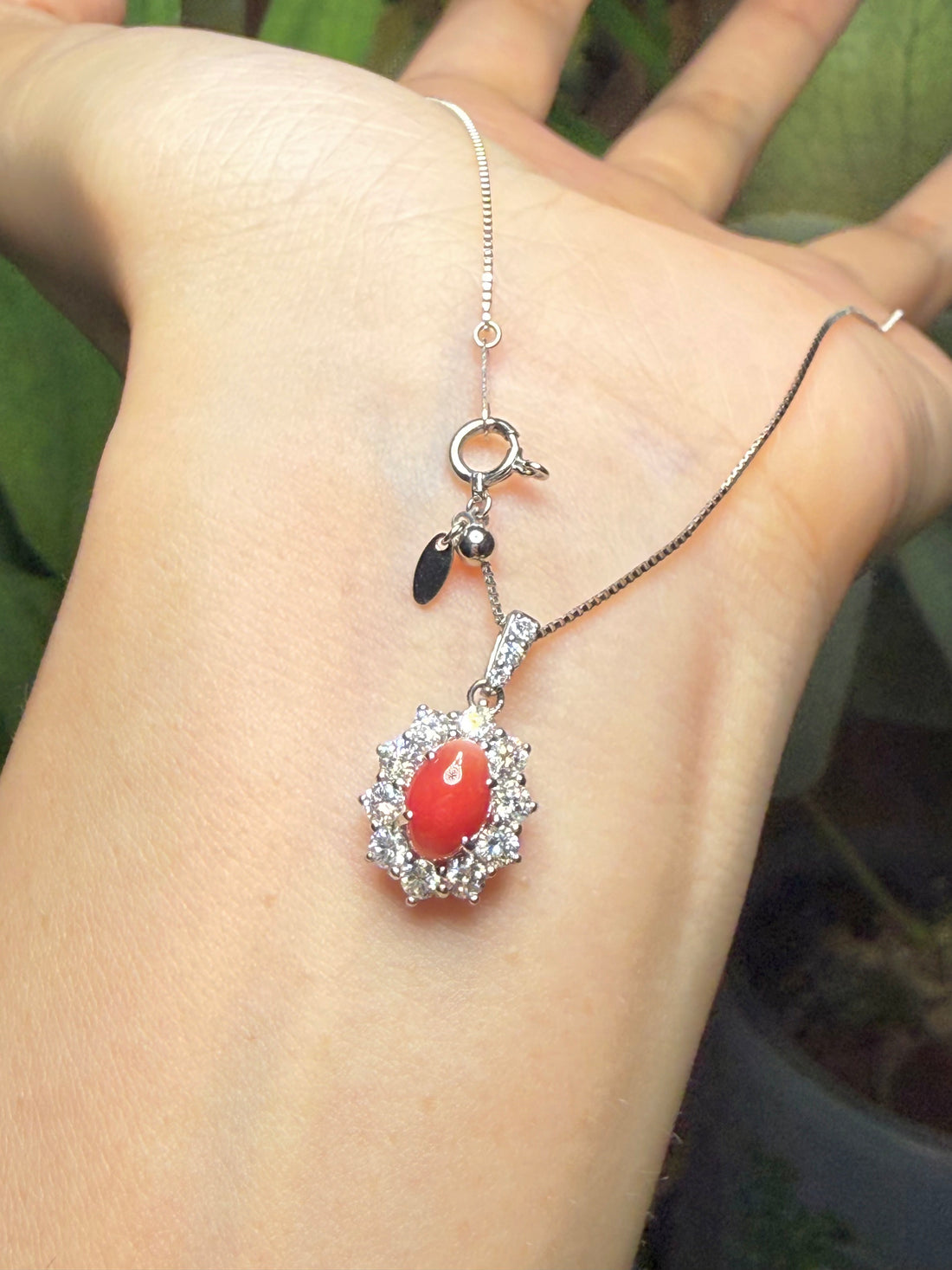 1.48CT Conch Pearl Cabochon Necklace