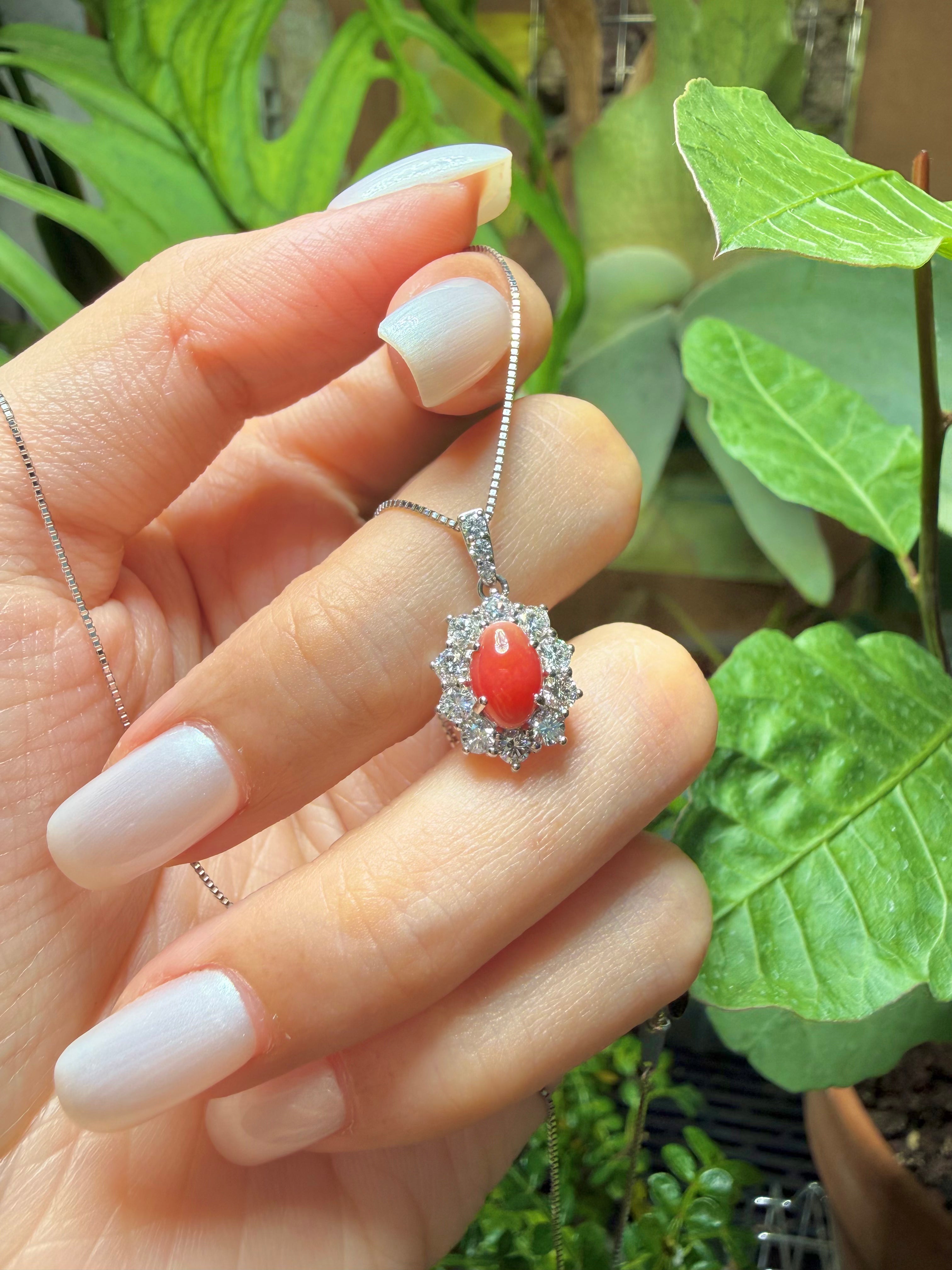 1.48CT Conch Pearl Cabochon Necklace