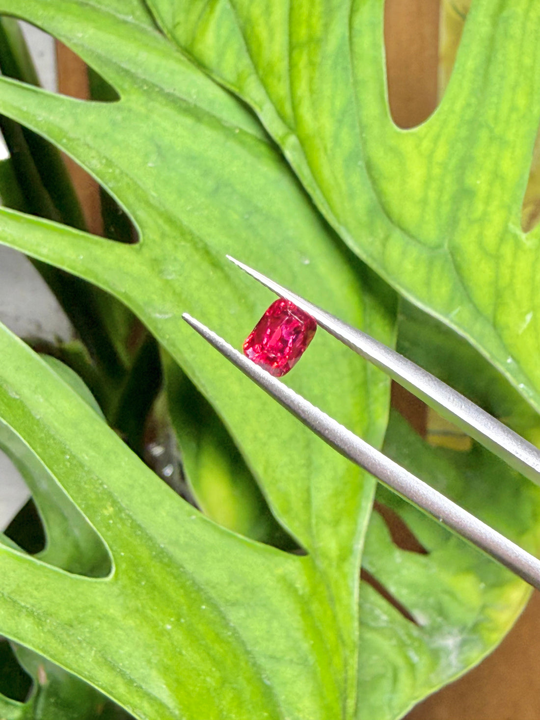 1.06CT Certified Fuchsia Pink Spinel Gemstone – Cushion Cut | Guild Certified