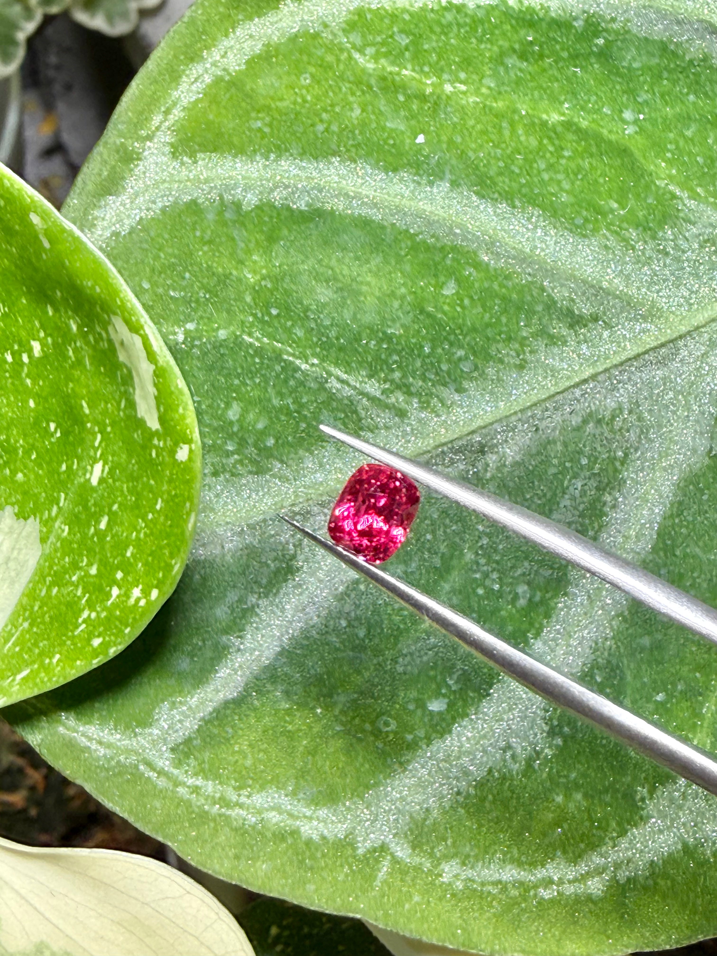 1.02CT Certified Super Fuchsia Pink Spinel Gemstone – Cushion Cut | Guild Certified