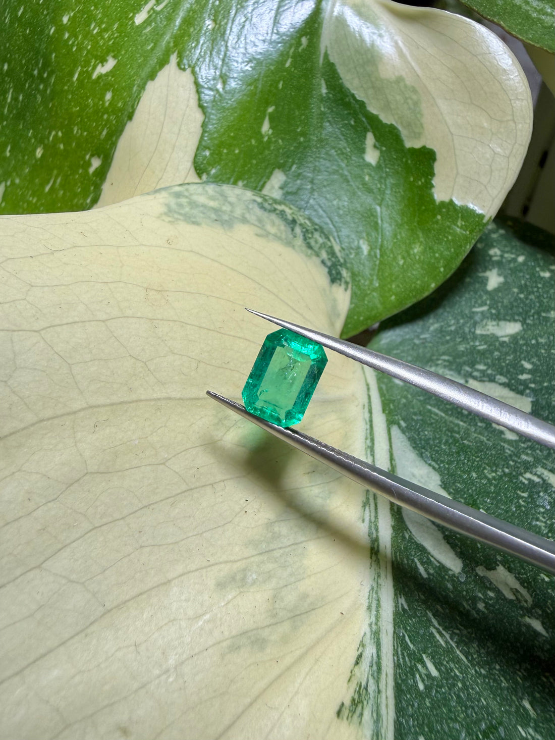 1.71CT Natural Emerald Gemstone – Emerald Cut Vivid Green Loose Gem