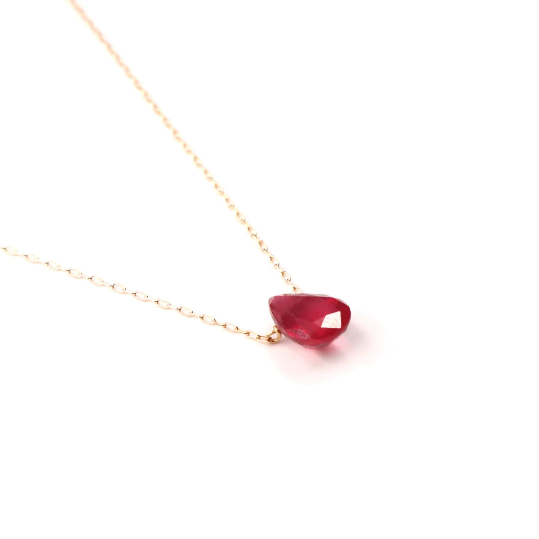KAORU Ruby Necklace In 18K Yellow Gold