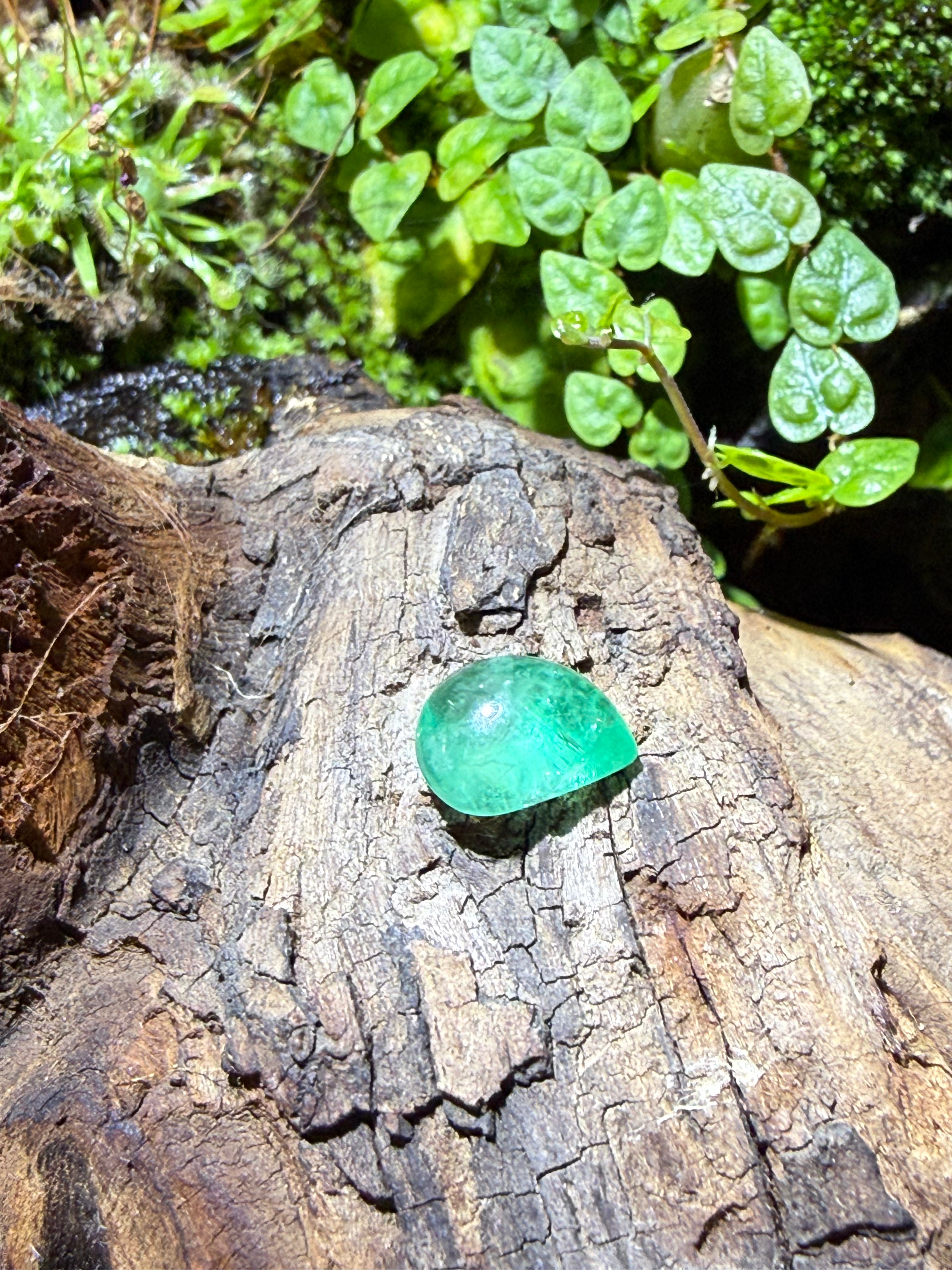 2.51CT Natural Russian Aquamarine Gemstone – Pear Cabochon Loose Gem