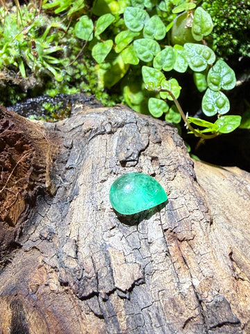 2.51CT Natural Russian Aquamarine Gemstone – Pear Cabochon Loose Gem
