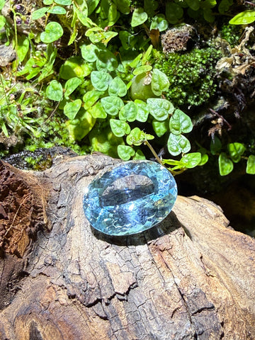 16.99CT Certified Natural Santa Maria Aquamarine Gemstone – Oval Cut | Guild Certified