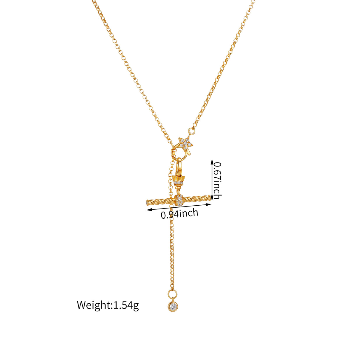 ⭐️K18 Bar Pendant (Pendant Only)