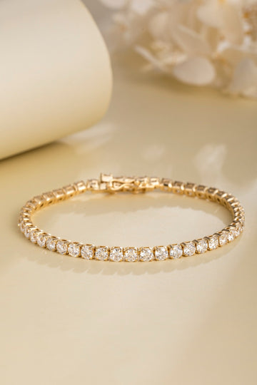 5.33CT Full‑Bezel Set Lab‑Grown Diamond Tennis Bracelet in 14K