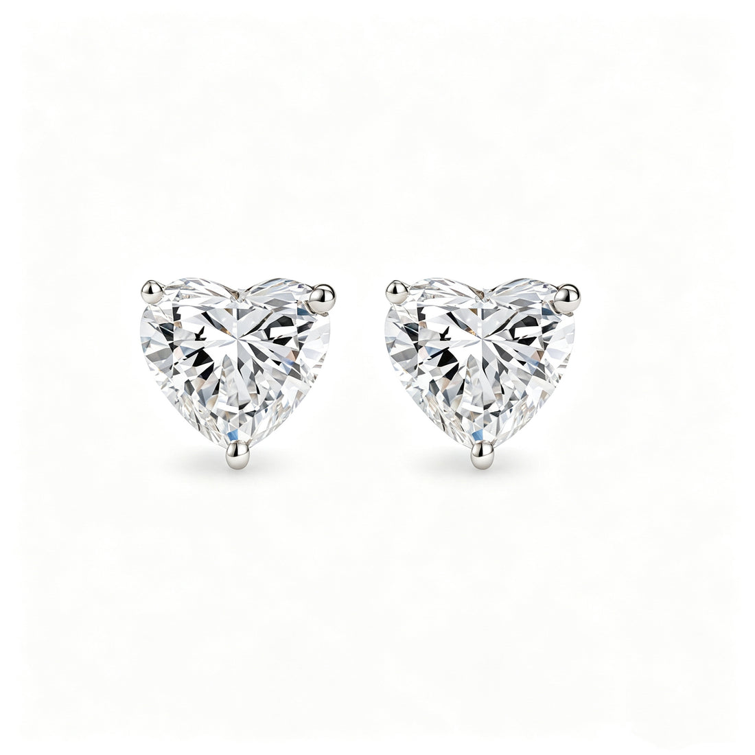 ⭐️0.64CT Lab Diamond Heart Stud Earrings in 14K Gold