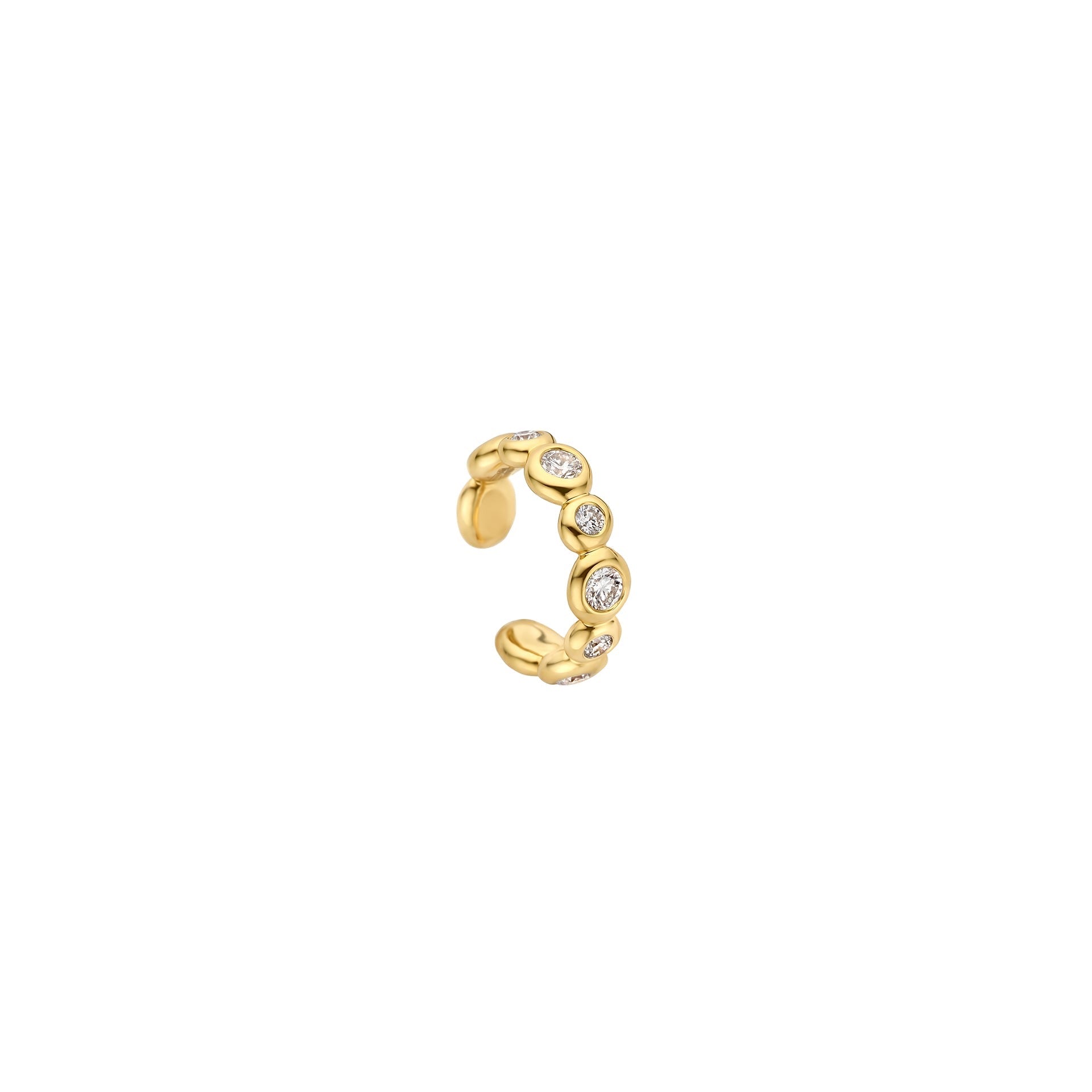 Bezel Set Lab-Grown Diamond Ear Cuff 0.22CT