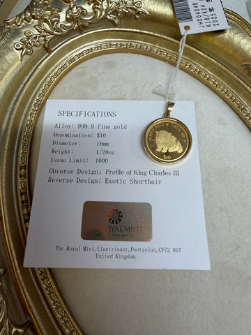 24K+18K Fat Cat Gold Coin