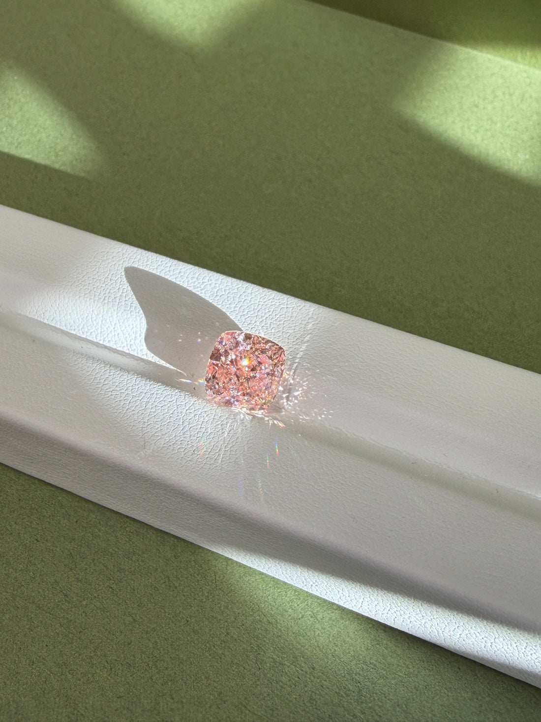 4.25 Carat Fancy Intense Pink Cushion Cut Lab-Grown Diamond | IGI Certified