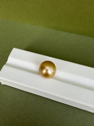 Certified 13.2mm Golden South Sea Pearl