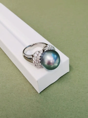 13.8mm Tahitian Pearl Ring