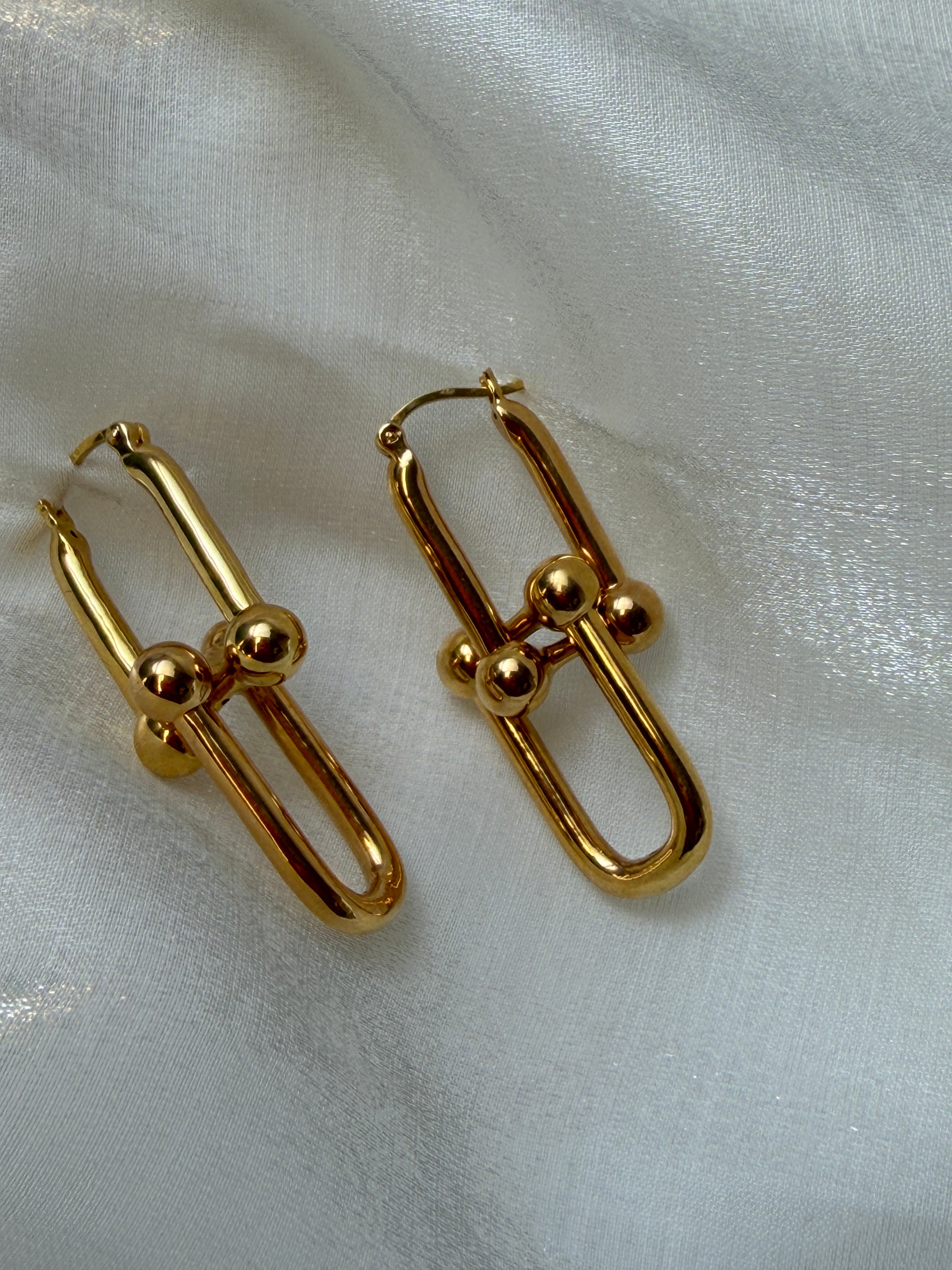 18K Yellow Gold Two-way Earrings