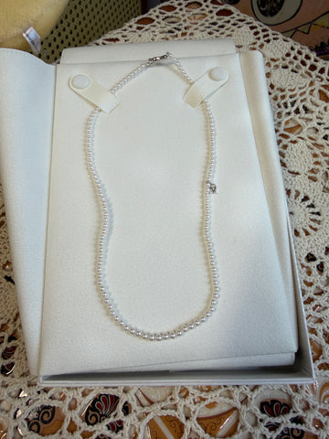 Mikimoto Akoya Cultured Pearl Necklace Q4 3mm-3.5mm with 18K Clasp