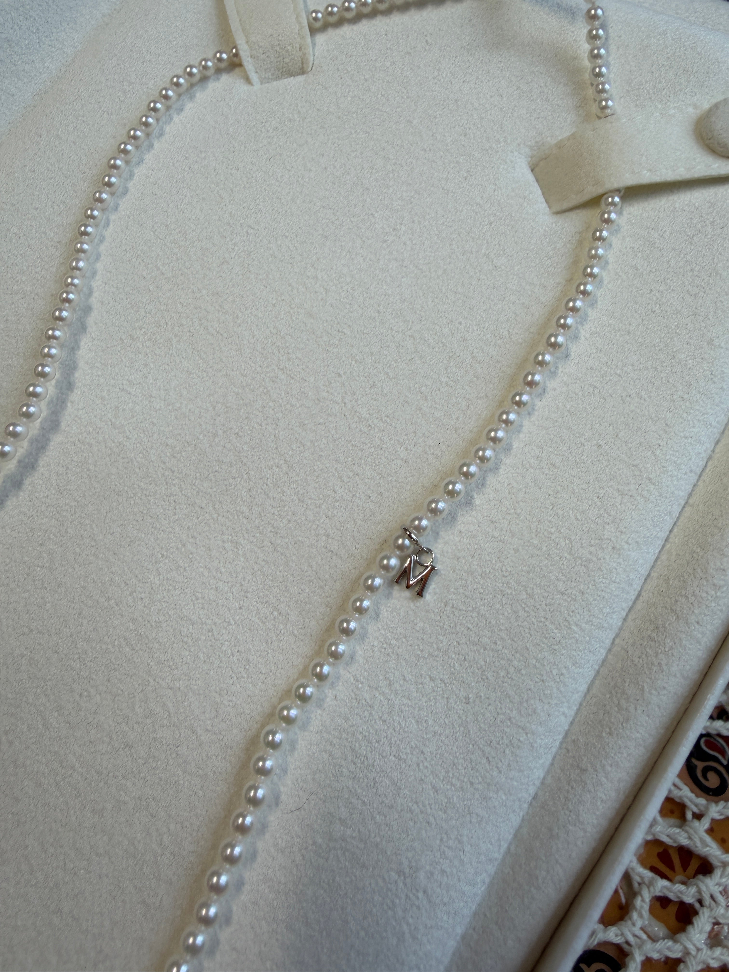 Mikimoto Akoya Cultured Pearl Necklace Q4 3mm-3.5mm with 18K Clasp