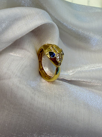 0.29CT Sapphire Ring in K18 Gold