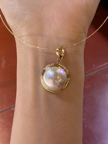 16 mm Mabe Pearl Pendant(Pendant Only)