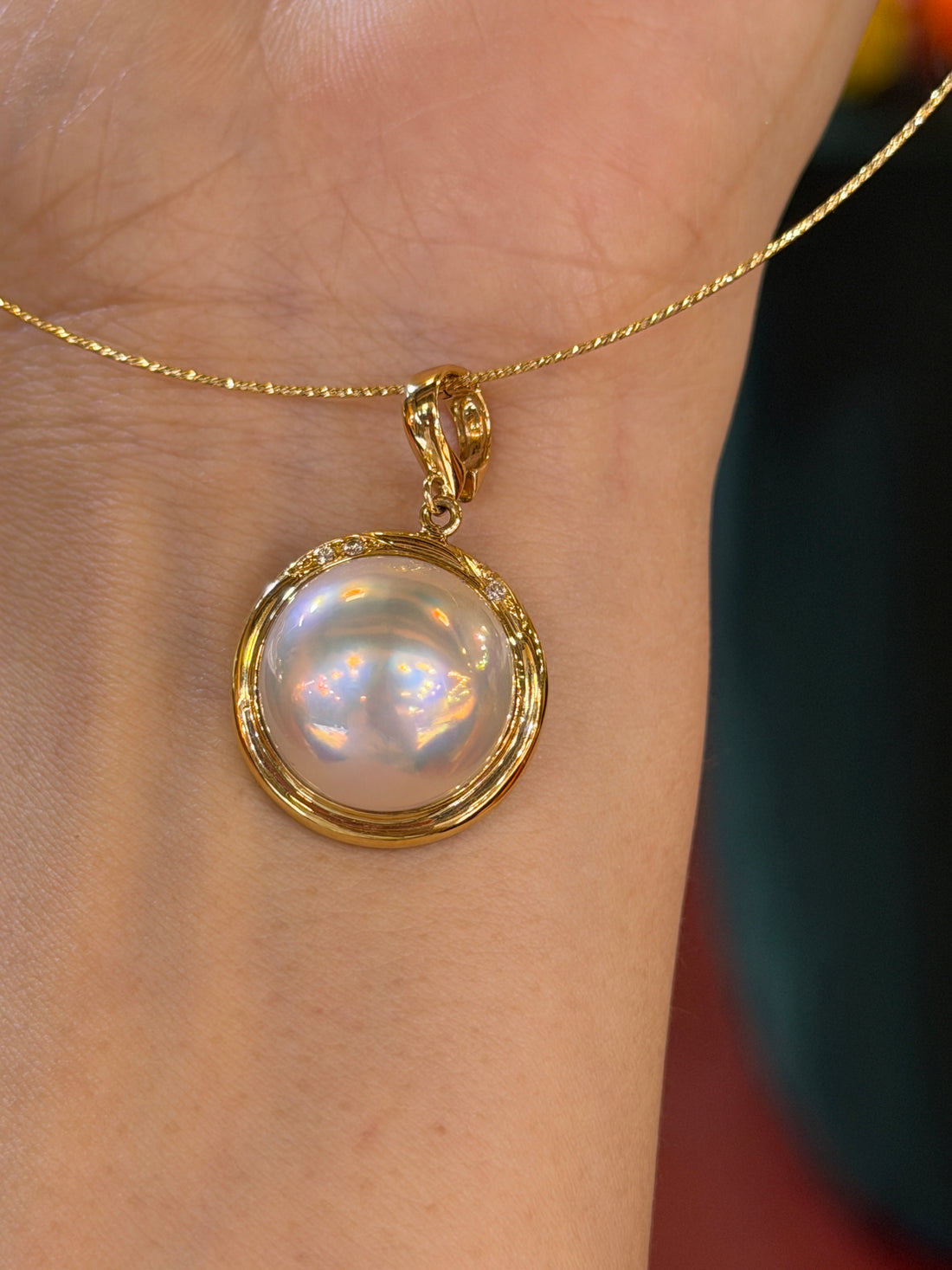 16 mm Mabe Pearl Pendant(Pendant Only)