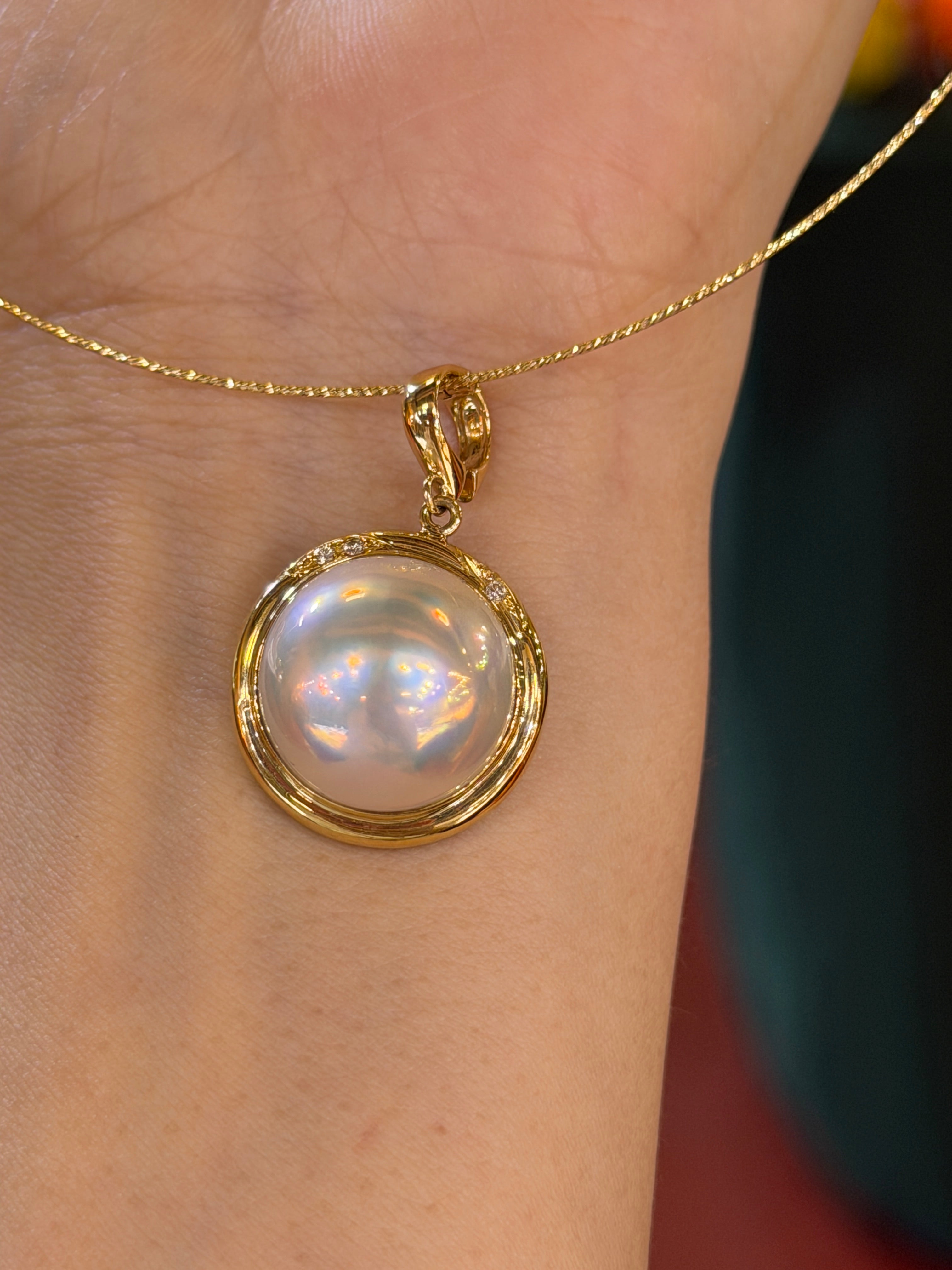 16 mm Mabe Pearl Pendant(Pendant Only)