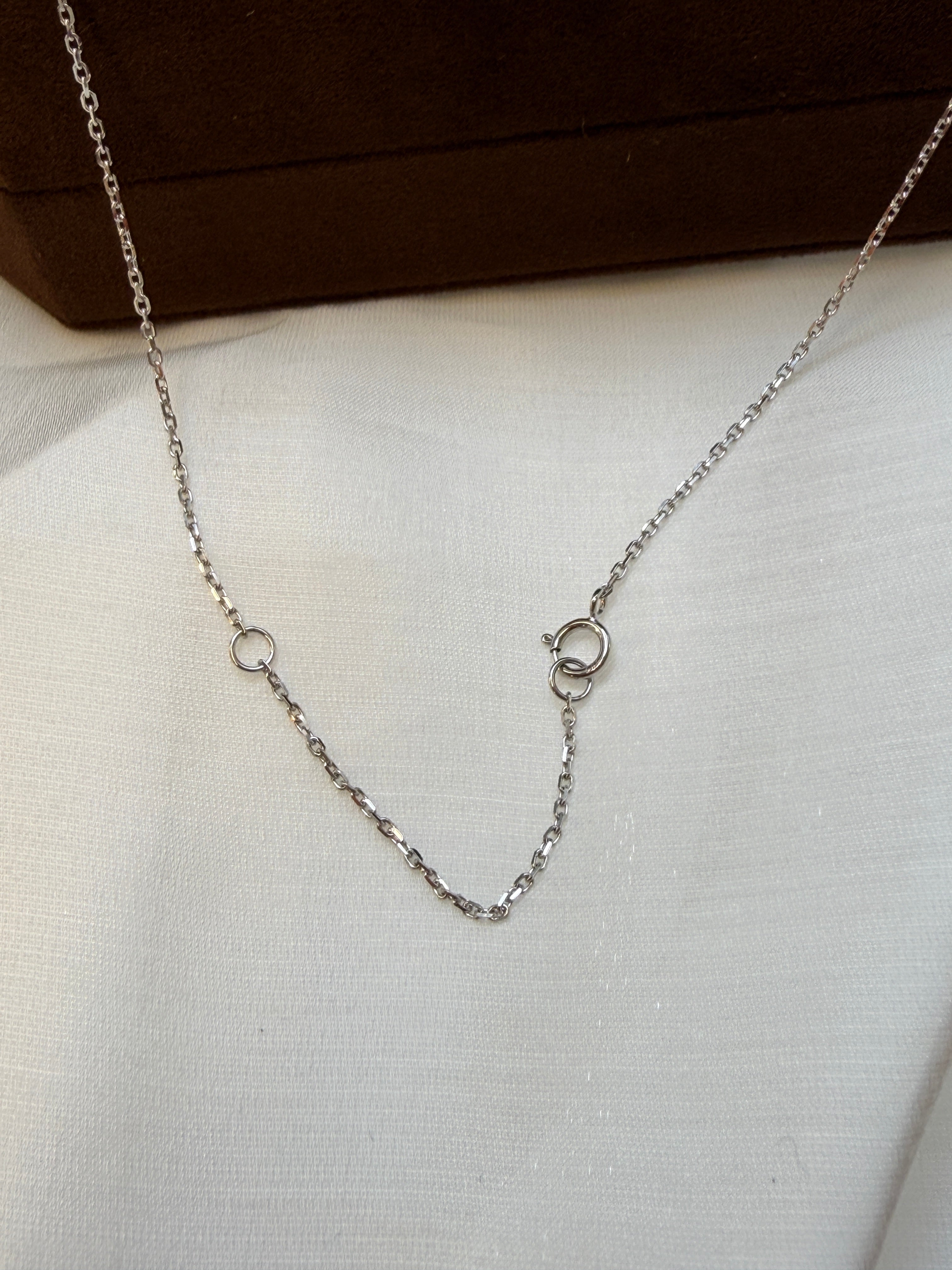 1.39 Carat Lab Grown Diamond Cross-shaped Necklace In 14K White Gold